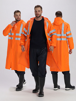 Плащ влагозащитный сигнальный ProfLine Specialist СОП цв.оранжевый от магазина Рабочий класс