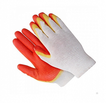 Перчатки  х/б с латексом, 2-й облив от магазина Рабочий класс