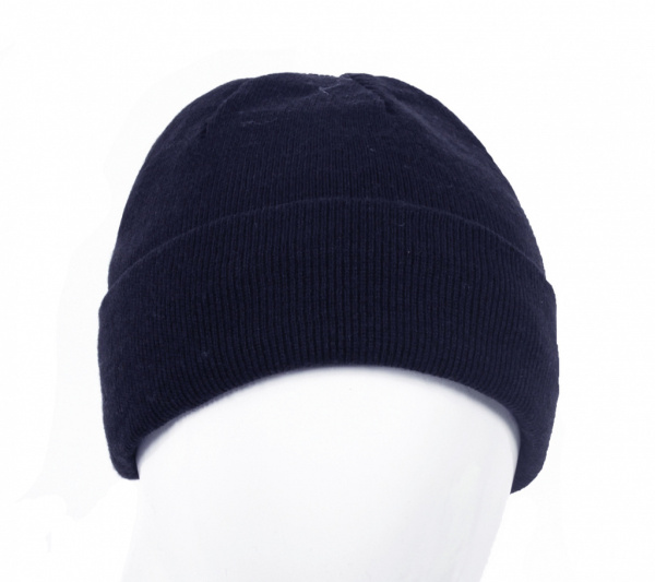 Шапка трикотажная двойная Фрост, цв. т.синий от магазина Рабочий класс