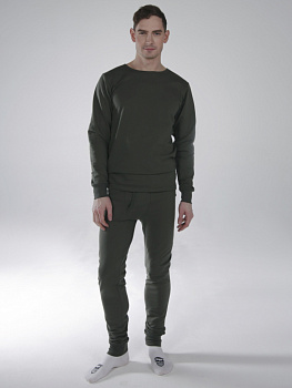 Белье трикотажное с начесом (тк.Трикотаж,250), оливковый от магазина Рабочий класс