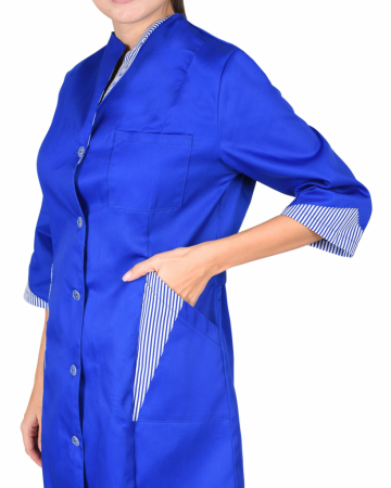 Халат Марлен-2 женский, цв. васильковый от магазина Рабочий класс