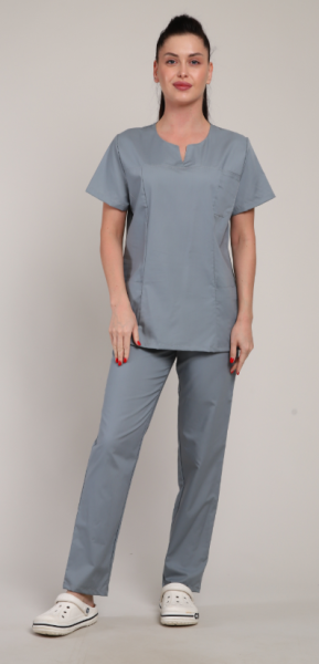 Костюм женский № 65 поливискоза цв.серый от магазина Рабочий класс