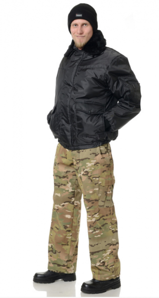 Альфа, куртка утепленая черная от магазина Рабочий класс