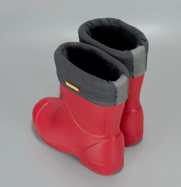 3-106-R01 Сапоги школьные из ЭВА Nordman JET с флисовым утеплителем цвет красный от магазина Рабочий класс