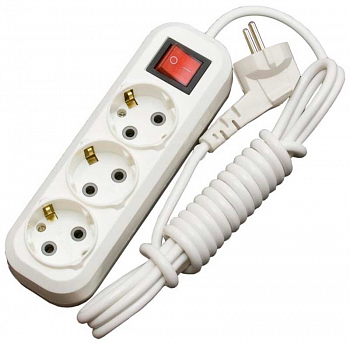 Удлинитель FOCUSray LEP3/3ZV + выключатель 1/25 (У16-001-V) от магазина Рабочий класс