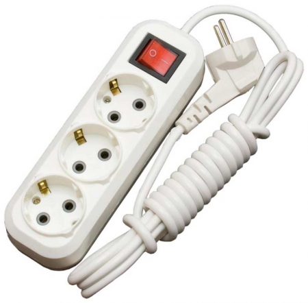 Удлинитель FOCUSray LEP3/3ZV + выключатель 1/25 (У16-001-V) от магазина Рабочий класс