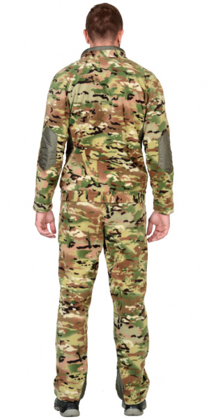 Куртка флисовая Сириус-Ровер цв. КМФ Мультикам, отделка Хаки от магазина Рабочий класс