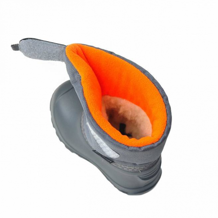 Сноубутсы Nordman JOY малодетские из ЭВА на высокой липучке (цв. оранжевый  серый) от магазина Рабочий класс