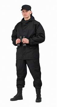 Горка 3, кост. мужской хлопок/рип-стоп цв. Черный от магазина Рабочий класс