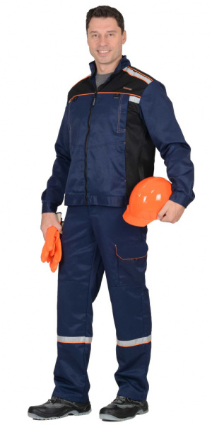 Костюм Практик-1 с п/к (темно-синий/черный) от магазина Рабочий класс