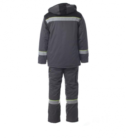 Костюм зимний КОРВЕТ с СОП, куртка+брюки цв. серый/черн./лимон от магазина Рабочий класс