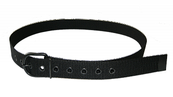 Ремень брючный черного цвета с пряжкой от магазина Рабочий класс