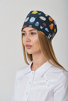 3-3150К Колпак Хлопок (57-59 Вирусы на черном) от магазина Рабочий класс