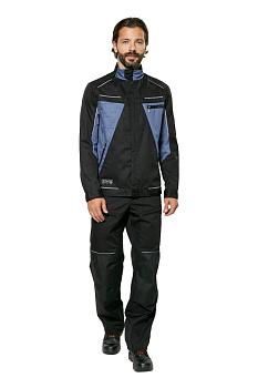 Куртка рабочая мужская летняя Шелби (Shelby) цвет черный/маренго от магазина Рабочий класс