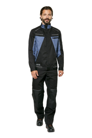 Куртка рабочая мужская летняя Шелби (Shelby) цвет черный/маренго от магазина Рабочий класс