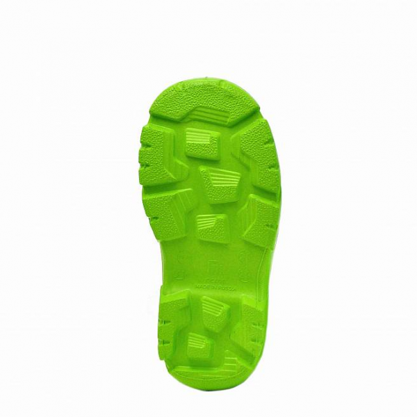 Сапоги малодетские из ЭВА Nordman Kids утепленные с манжетой из вельвета цв. ЛАЙМ от магазина Рабочий класс