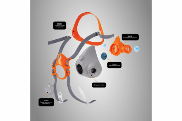 6500 Полумаска Jeta Safety фильтрующая из изолирующих материалов (без фильтров) от магазина Рабочий класс