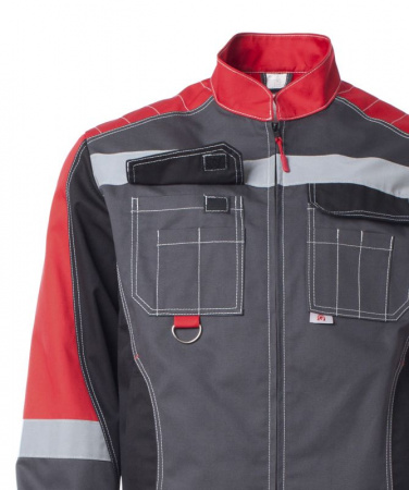 Комбинезон ФОРМУЛА с СОП т.сер +красн. от магазина Рабочий класс