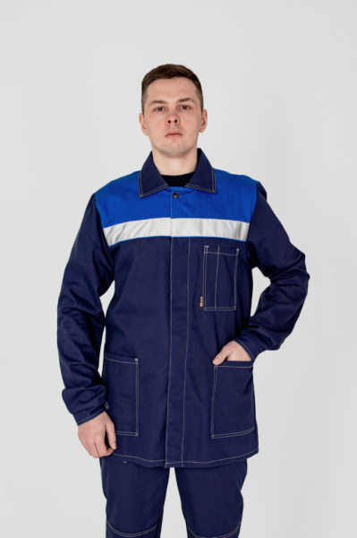 Костюм Техник СОП (тк.Саржа,250) брюки, т.синий/васильковый от магазина Рабочий класс