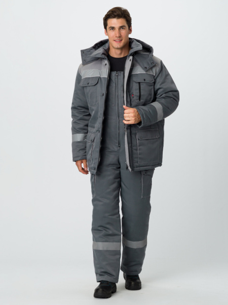 Костюм зимний Нейч-2 СОП (тк.Смесовая,210) п/к, серый/св.серый от магазина Рабочий класс