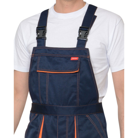 Полукомбинезон CROWN цв. Синий с оранжевым от магазина Рабочий класс