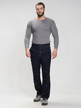 Брюки Алькор (тк.Карелия,260), т.синий/васильковый от магазина Рабочий класс