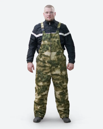 Костюм зимний Рыбак т/с рипстоп+флис 180г/м цв. Мох от магазина Рабочий класс