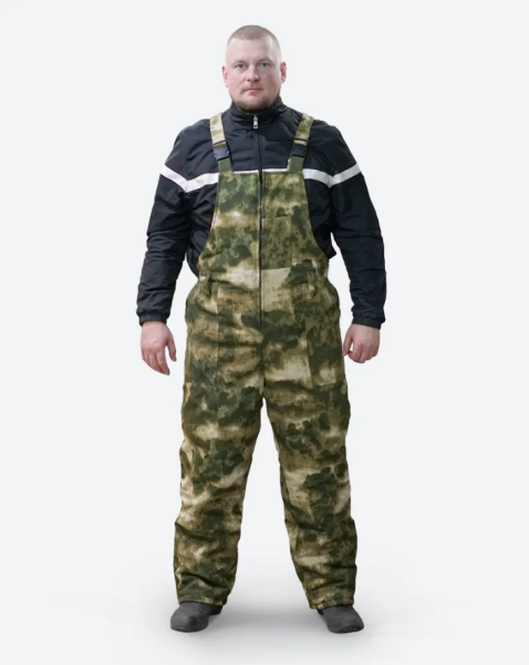 Костюм зимний Рыбак т/с рипстоп+флис 180г/м цв. Мох от магазина Рабочий класс