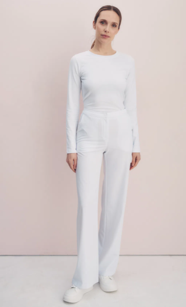 Брюки женские 3024 цв.белый, поливискоза от магазина Рабочий класс