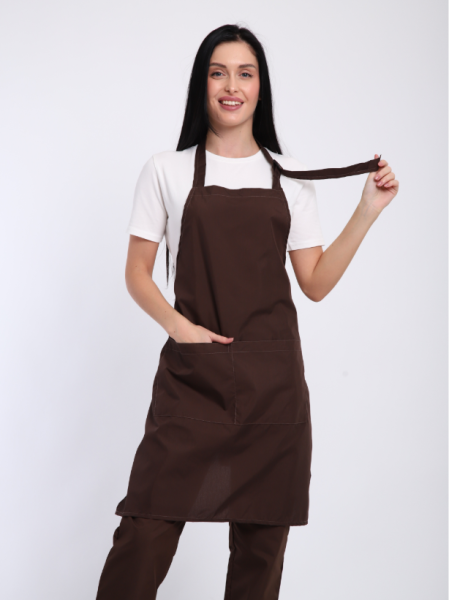 Фартук № 23 Тиси (Коричневый, 44-60) от магазина Рабочий класс