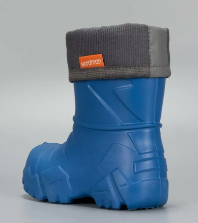 3-111-С09 / Сапоги школьные из ЭВА Nordman Kids утеплённые с манжетой из вельвета цвет синий от магазина Рабочий класс