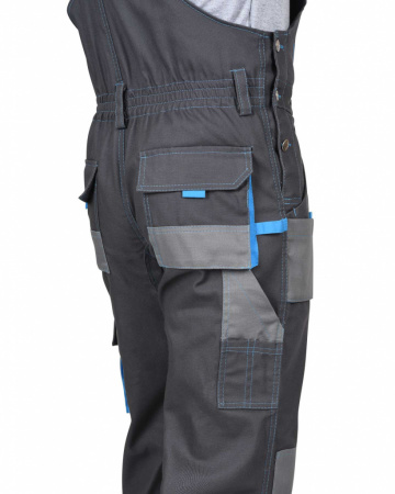 Фото Сириус-Двин, полукомбинезон цв. серый + голубой от магазина Рабочий класс Сириус-Двин, полукомбинезон цв. серый + голубой от магазина Рабочий класс