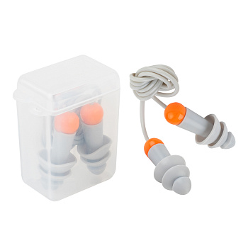 Беруши Sonido Max в пластиковом боксе, многоразовые силиконовые 33Дб от магазина Рабочий класс