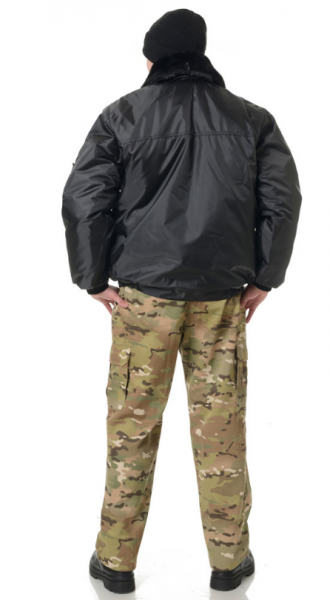 Альфа, куртка утепленая черная от магазина Рабочий класс