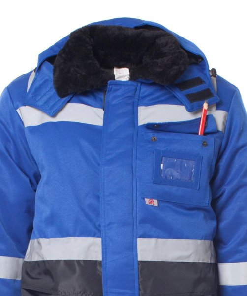 Костюм зимний мужской Алдан с СОП с п/к, цв. т-син.+вас 4 кл. пояс от магазина Рабочий класс