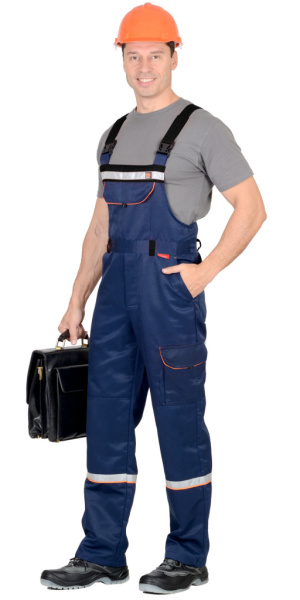 Практик, костюм летн. куртка, п/к синий с черным СОП 50мм от магазина Рабочий класс