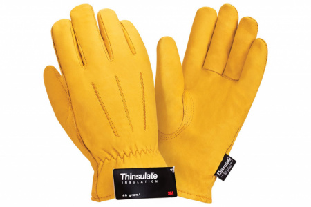 Перчатки кожаные утепленные утеплитель ТИНСУЛЕЙТ 3М, DRIVER RL14 от магазина Рабочий класс