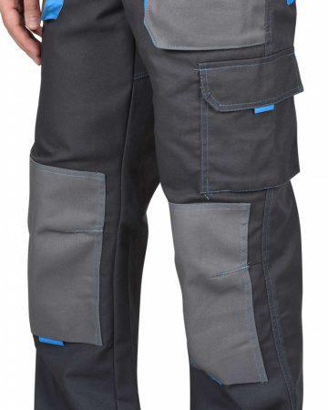 Фото Сириус-Двин, полукомбинезон цв. серый + голубой от магазина Рабочий класс Сириус-Двин, полукомбинезон цв. серый + голубой от магазина Рабочий класс