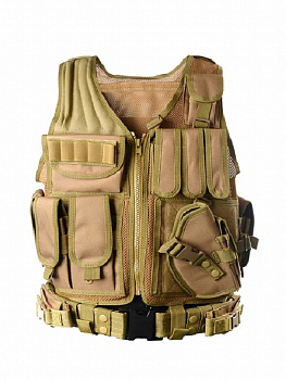 Жилет разгрузочный СМ, нейлон цв. Солома от магазина Рабочий класс