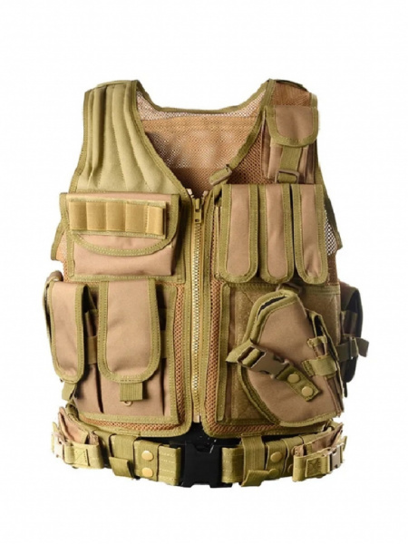 Жилет разгрузочный СМ, нейлон цв. Солома от магазина Рабочий класс