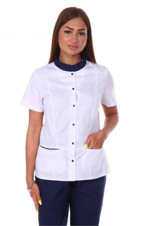 Костюм № 900 тк. ТиСи цв. Белый/Темно-синий от магазина Рабочий класс