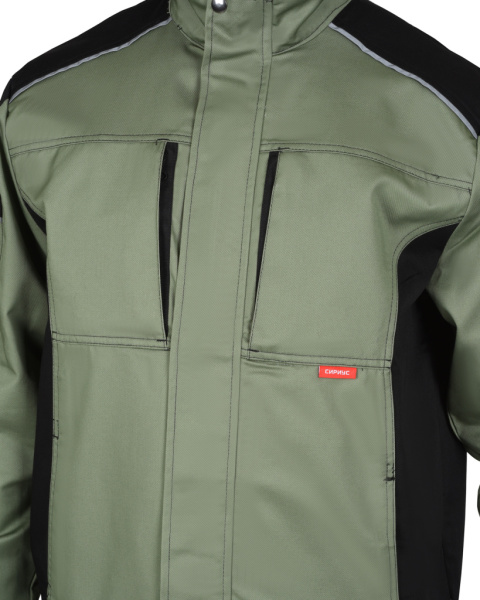 Куртка СИРИУС-ЦИТРИН светло-оливковый с черным от магазина Рабочий класс