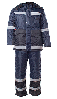 Костюм "МЕТЕО" цв. т. синий+черный, тк. ОКСФОРД, куртка+п/к от магазина Рабочий класс