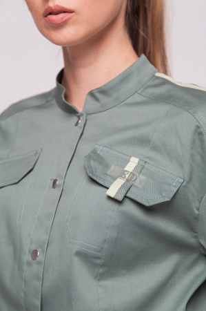 6-6117 3/4 Комбинезон женский Аква Ремень  от магазина Рабочий класс