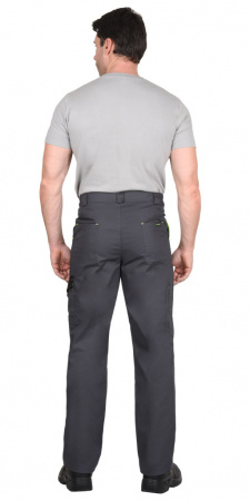 Брюки Ховард т-серый с черн.+лимон от магазина Рабочий класс