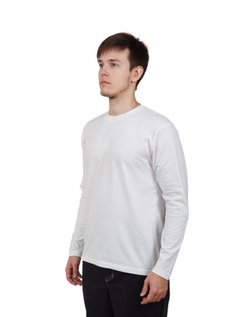 Футболка мужская с длин. рукавом цв. белый от магазина Рабочий класс