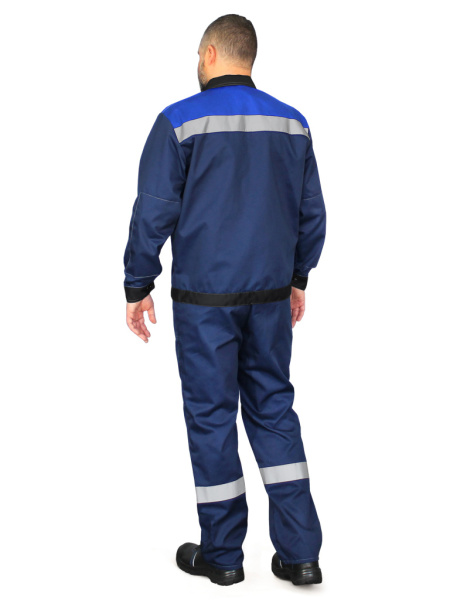 Костюм "Корпус" (куртка+п/к) тк. смесовая 65/35, пл. 240 г/м2, цв. син/вас от магазина Рабочий класс