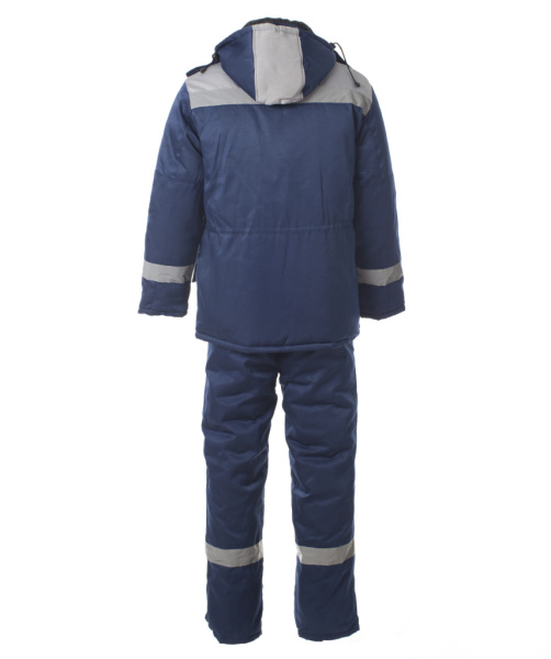Костюм Стандарт-Люкс (тк. Грета) с СОП, куртка+п/к, т.синий+серый от магазина Рабочий класс