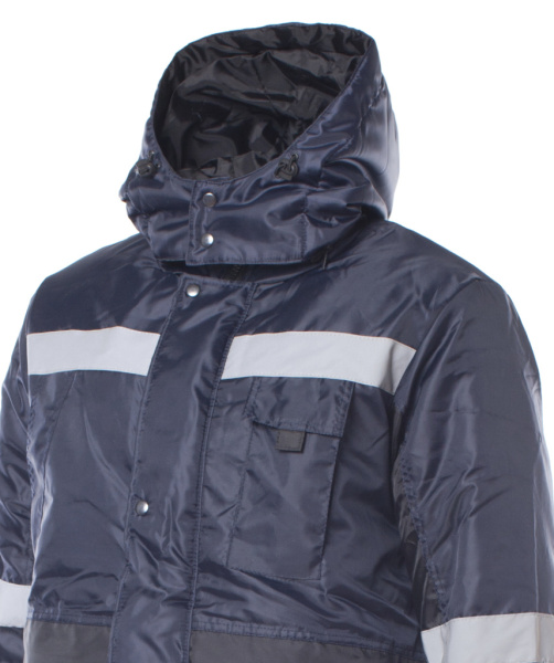 Костюм "МЕТЕО" цв. т. синий+черный, тк. ОКСФОРД, куртка+п/к от магазина Рабочий класс