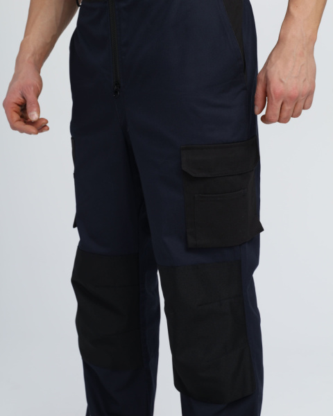 Полукомбинезон Милан (тк.Смесовая), т.синий/черный от магазина Рабочий класс